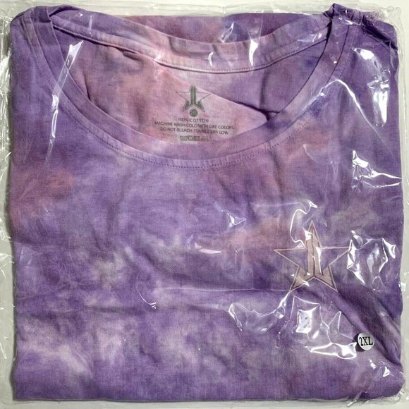 ⭐️SUMMER SALE⭐️ JEFFREE STAR Purple Tie Dye Tank Top Shirt - Size 2XL New in Pkg - Picture 7 of 10
